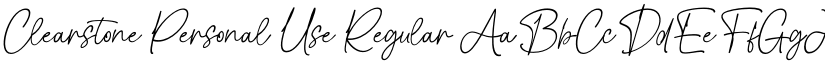 Clearstone Personal Use Regular font