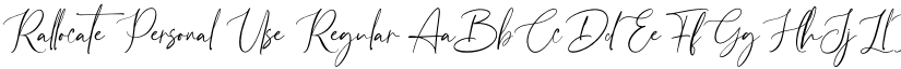 Rallocate Personal Use font download