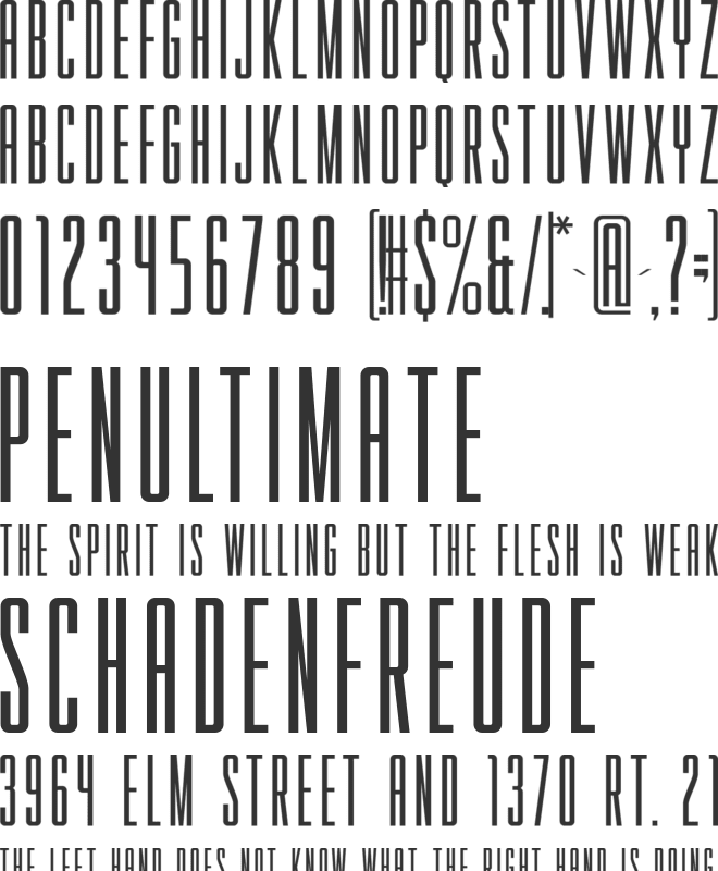 HORNSEA FC font preview