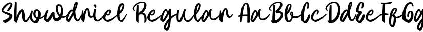 Showdriel Regular font