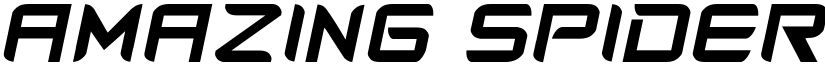 Amazing Spider Man slant Regular font