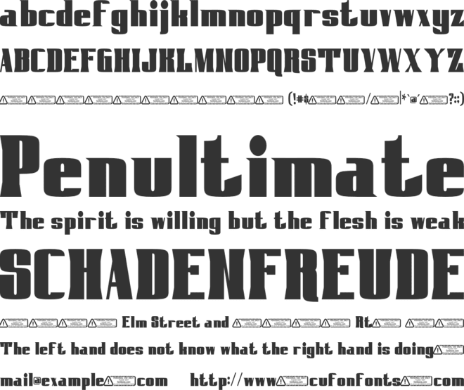 Northcoast font preview