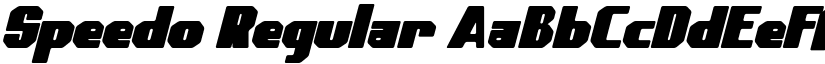 Speedo Regular font