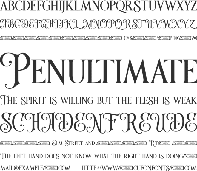 Stone Crusher font preview