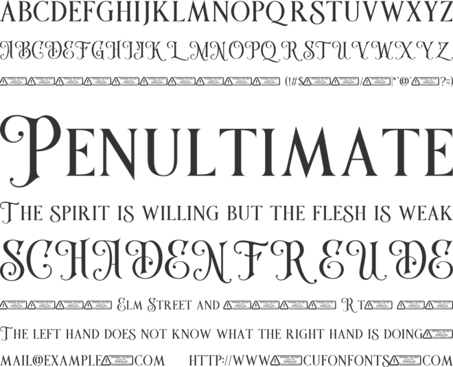 Stone Crusher font preview