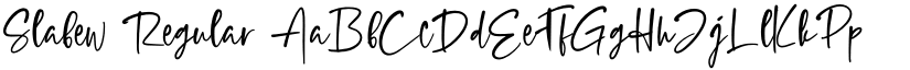 Slabew Regular font