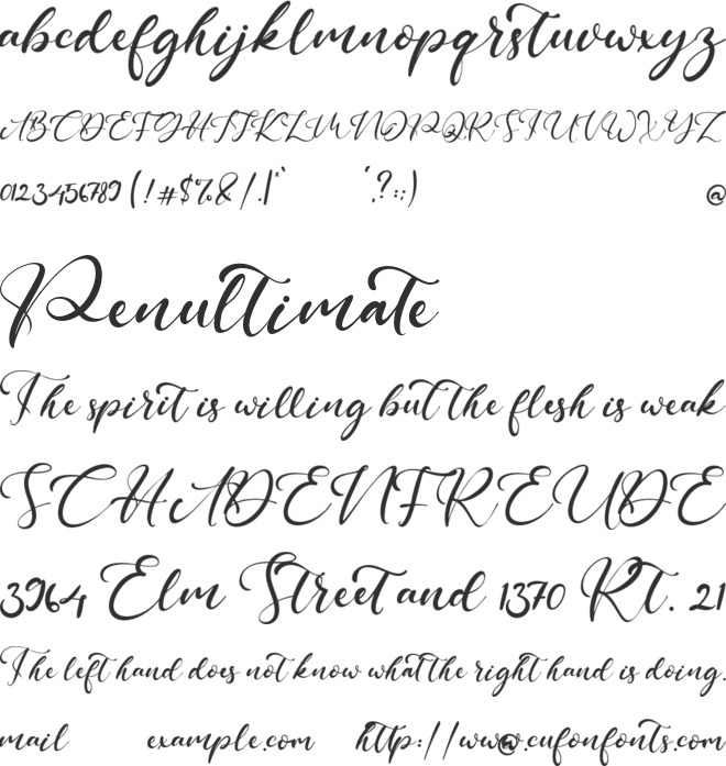 Waste Lowlife font preview