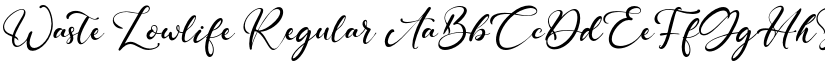 Waste Lowlife Regular font