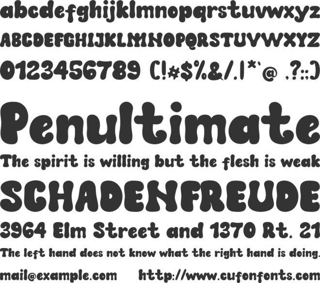 Mozaquen font preview