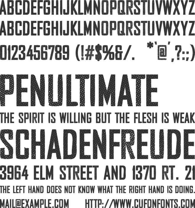 Security Company font preview