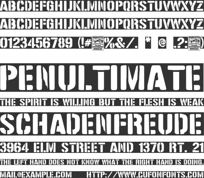 Medalla de Honor font preview