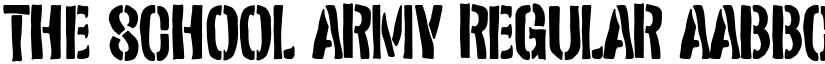 The School Army Regular font