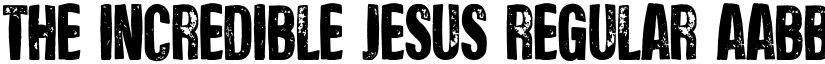 The Incredible Jesus font download