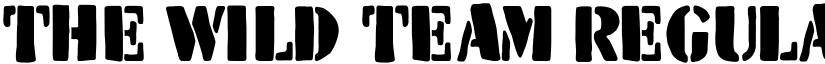 The Wild Team Regular font