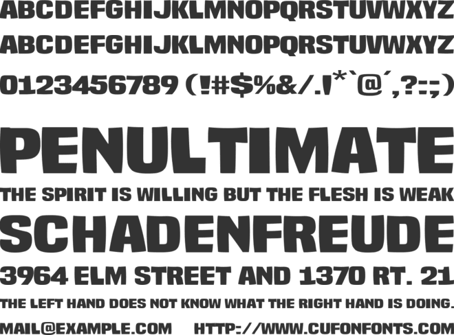 Andorra la Vella font preview