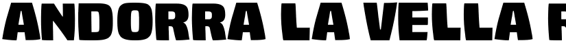 Andorra la Vella Regular font
