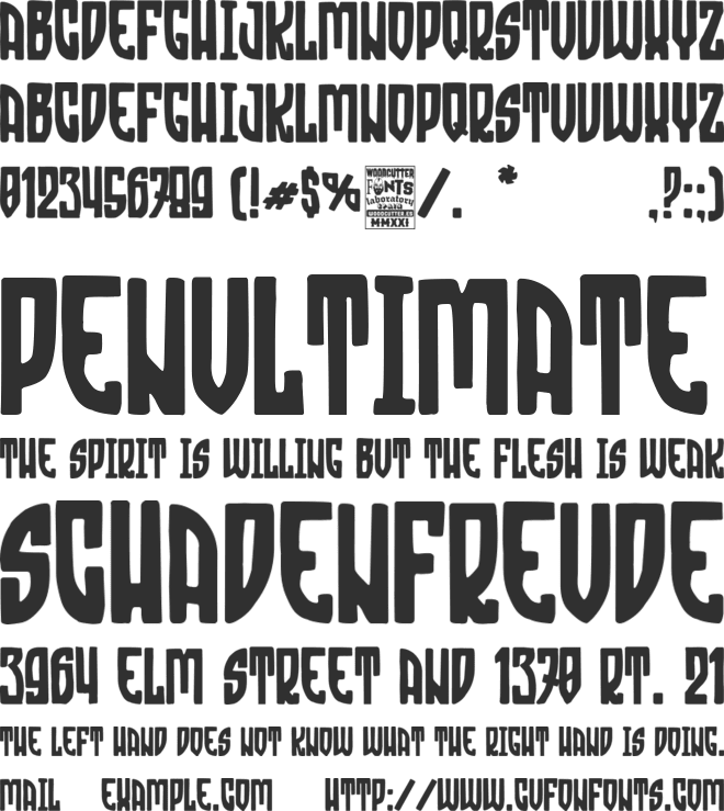 Hate Syndicate font preview