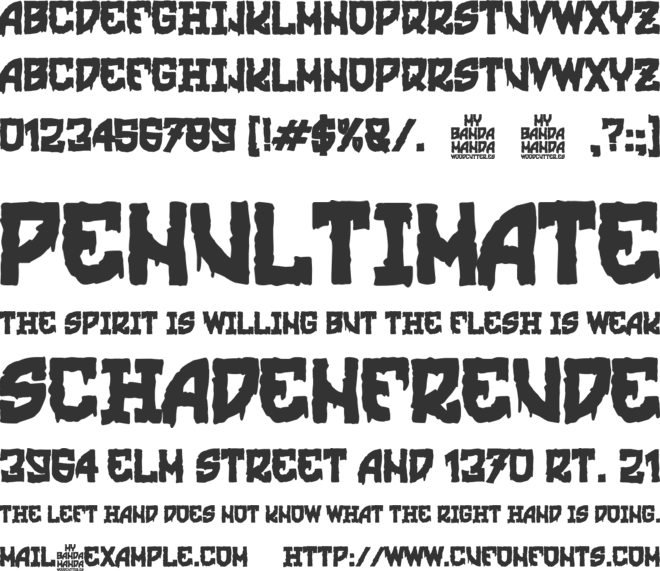 Mi Banda Manda font preview