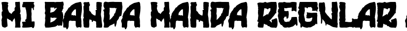 Mi Banda Manda Regular font