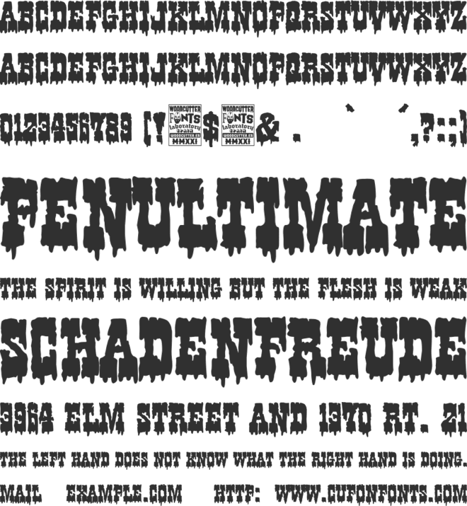Western Nightmare font preview
