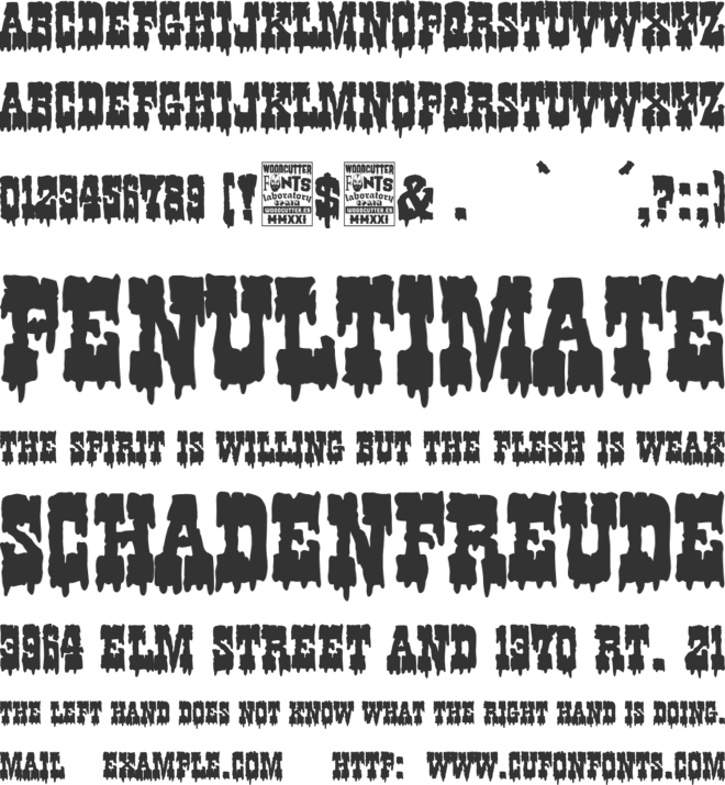 Western Nightmare font preview