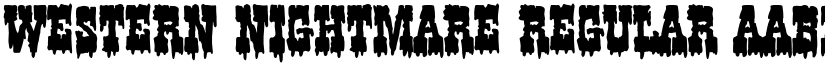 Western Nightmare Regular font