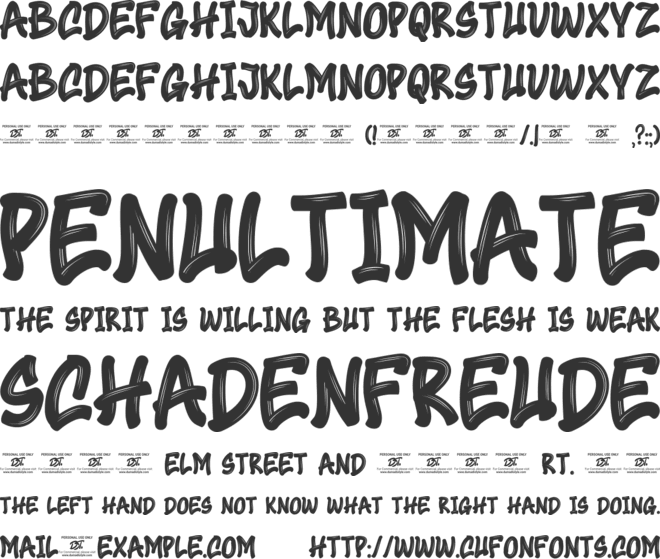 Crazy Dream font preview