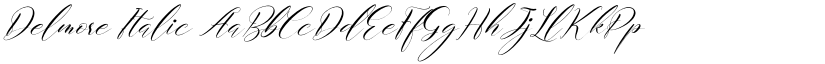 Delmore Italic font