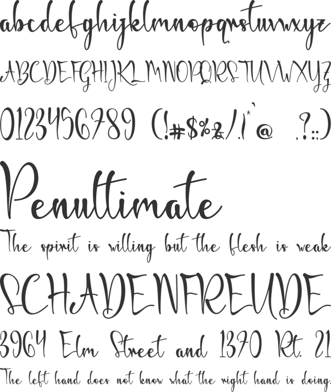 Ghilby-PERSONAL USE font preview