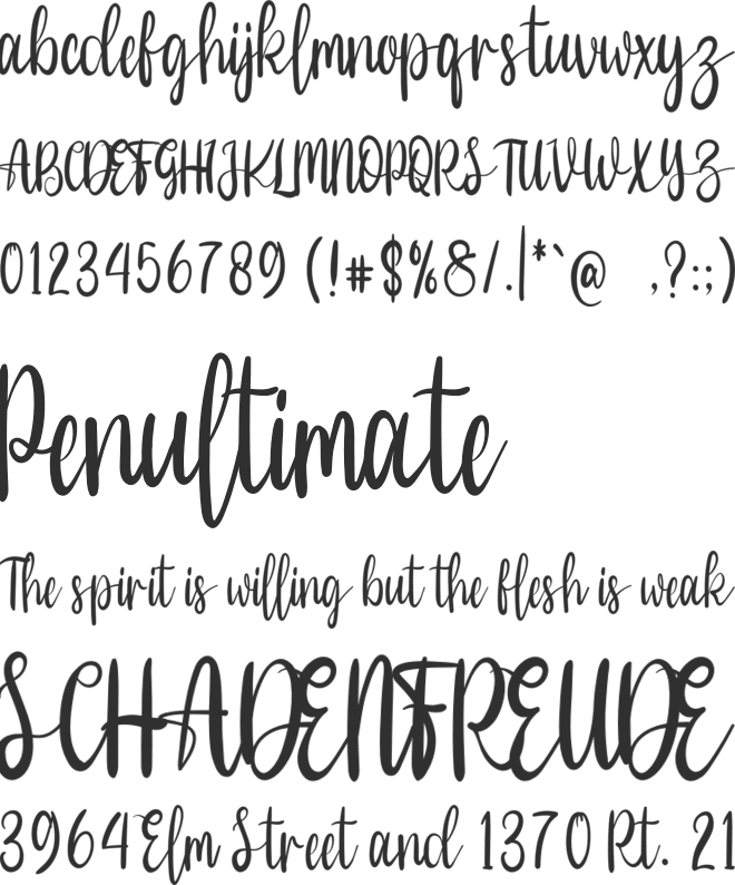 Hello Honey font preview