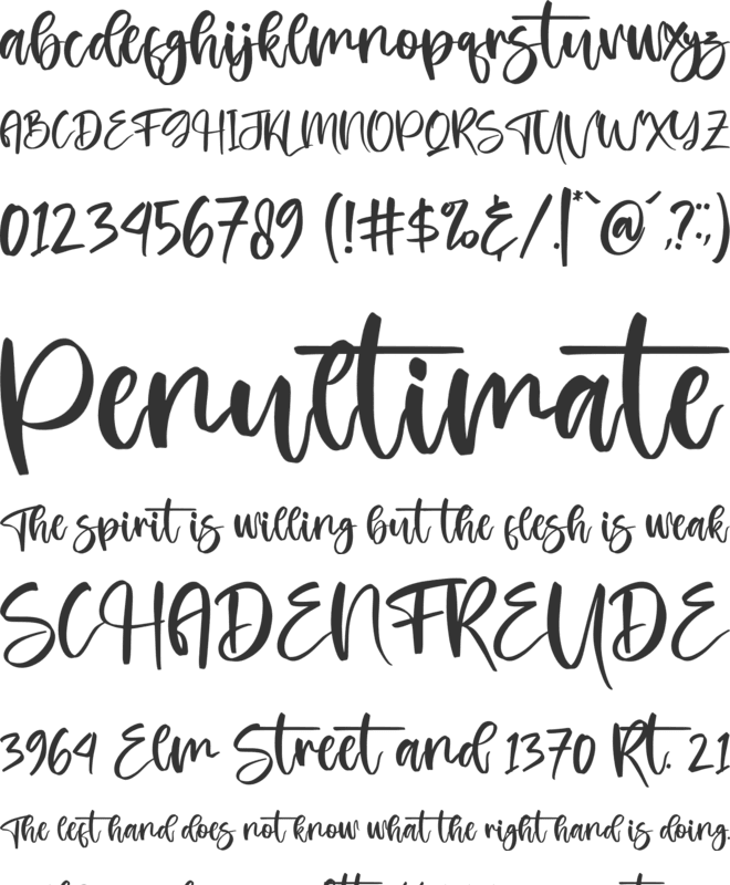 britany font preview