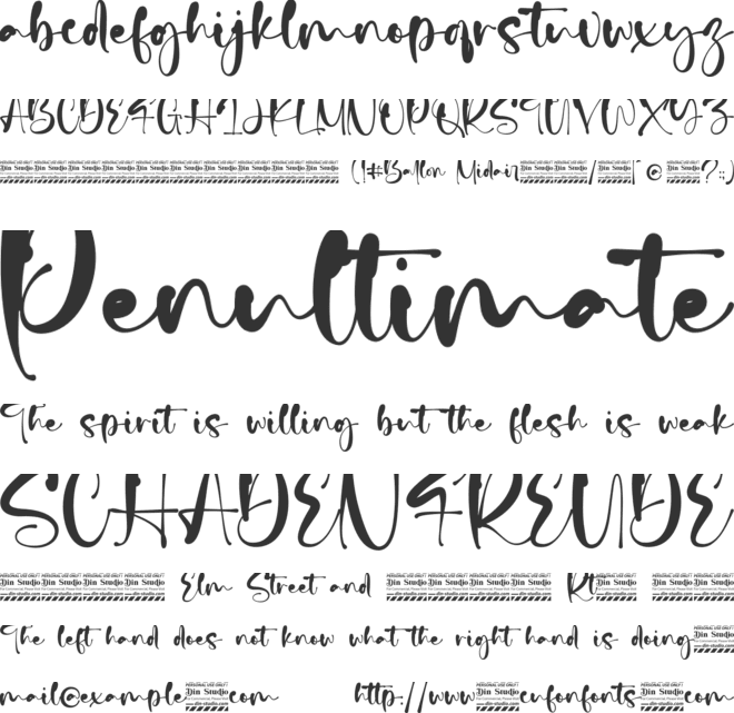 Ballon Midair personal use font preview