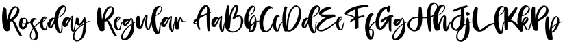 Roseday Regular font