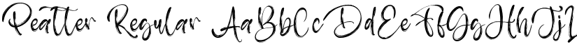 Peatter Regular font