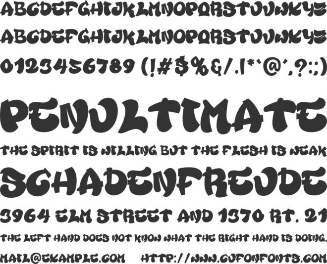 Rameyon font preview