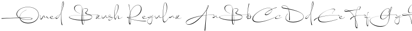 Omed Brush Regular font