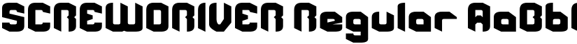 SCREWDRIVER Regular font
