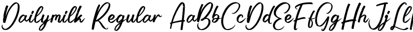 Dailymilk Regular font
