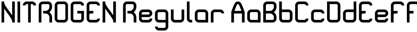 NITROGEN Regular font