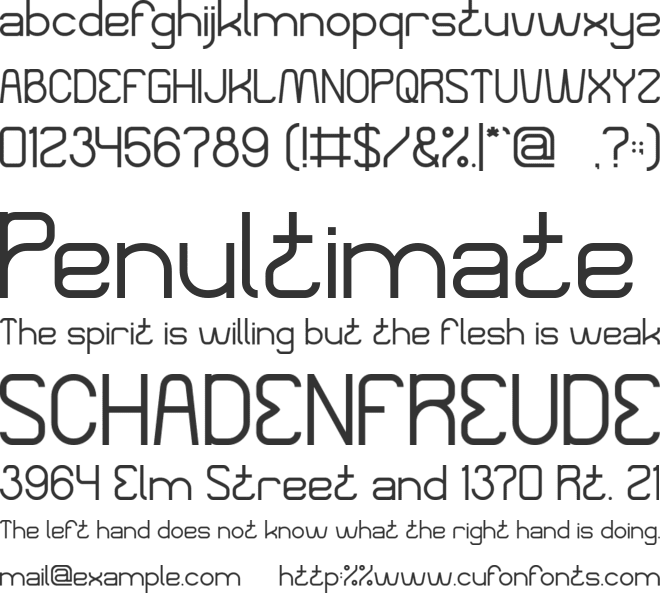 MODERN GIRL font preview