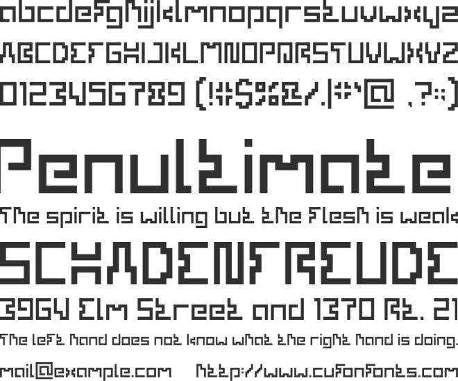 METAVERSE font preview