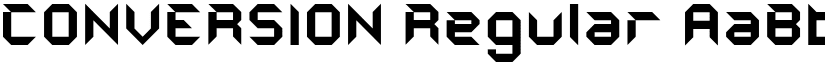 CONVERSION Regular font