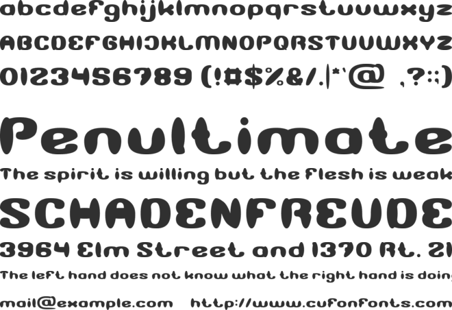 Cayenne Pepper font preview