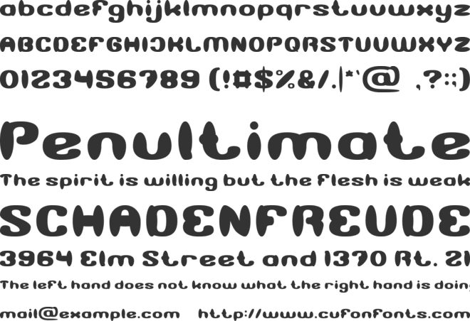 Cayenne Pepper font preview