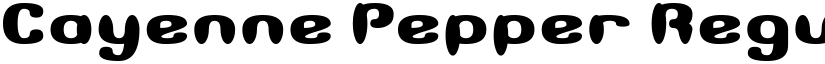 Cayenne Pepper Regular font