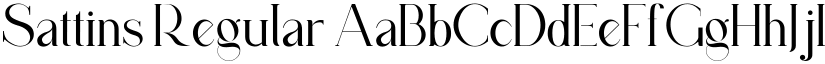 Sattins Regular font