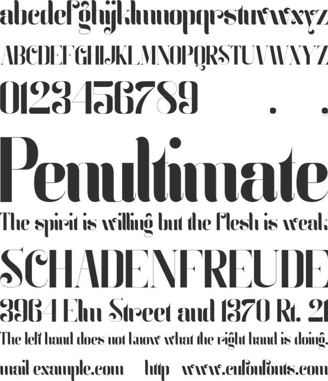 Zeo xay font preview