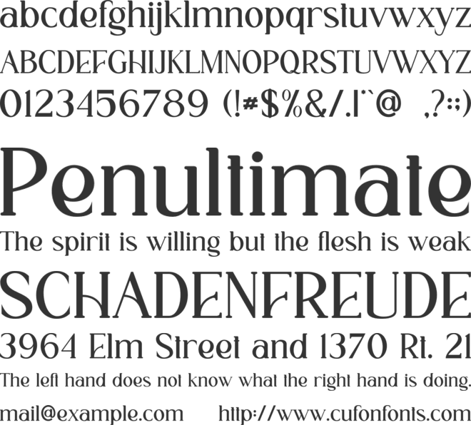 Estrella font preview