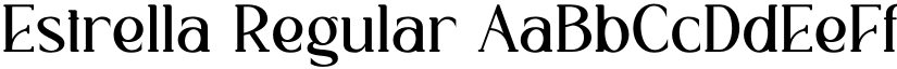 Estrella Regular font
