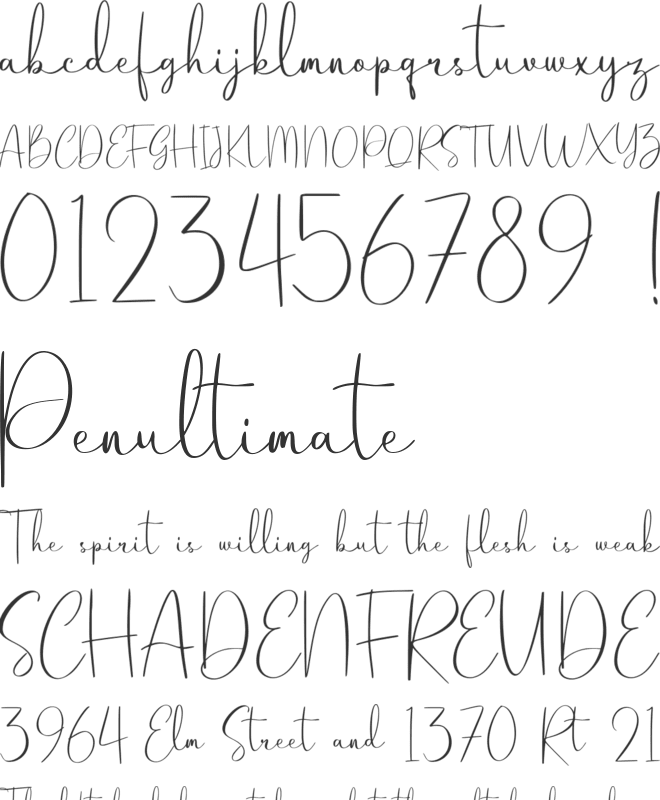 Grimstica font preview